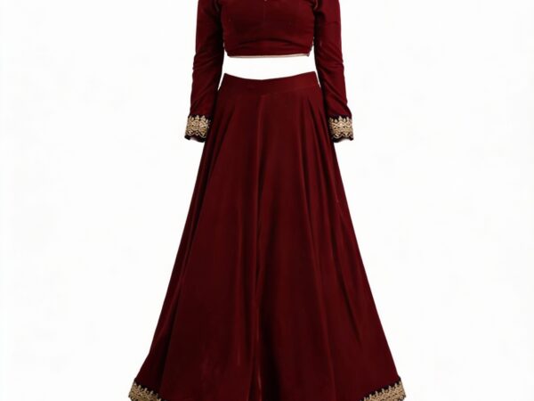 Burgundy Lehenga