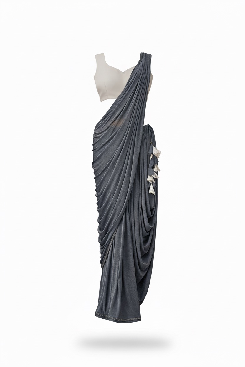 Grey Goddess saree