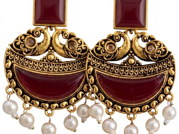 Red love earring