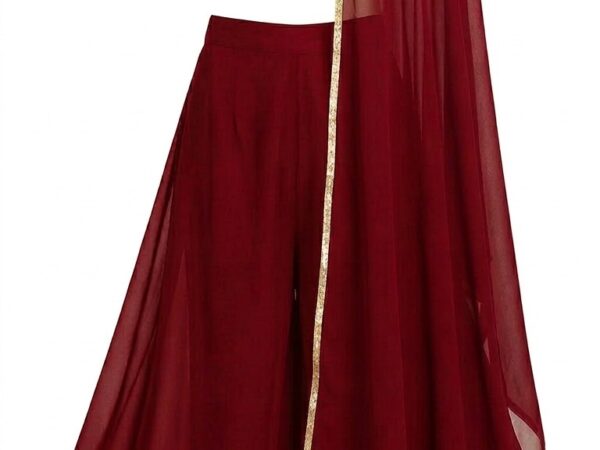 Maroon Sharara Suit