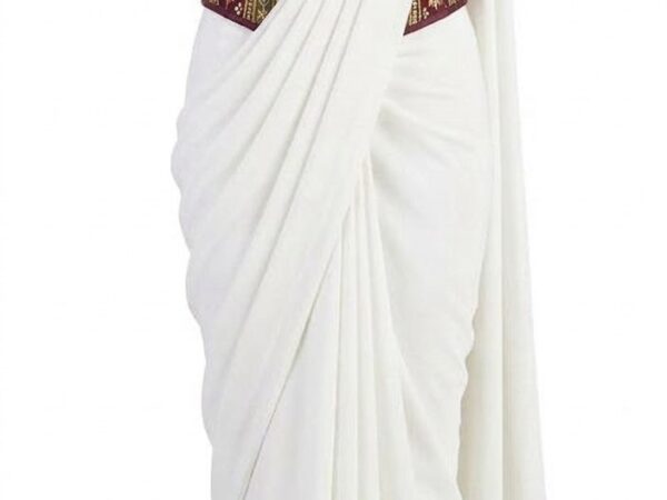 White Corset saree