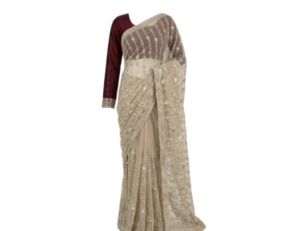 Engagement saree red