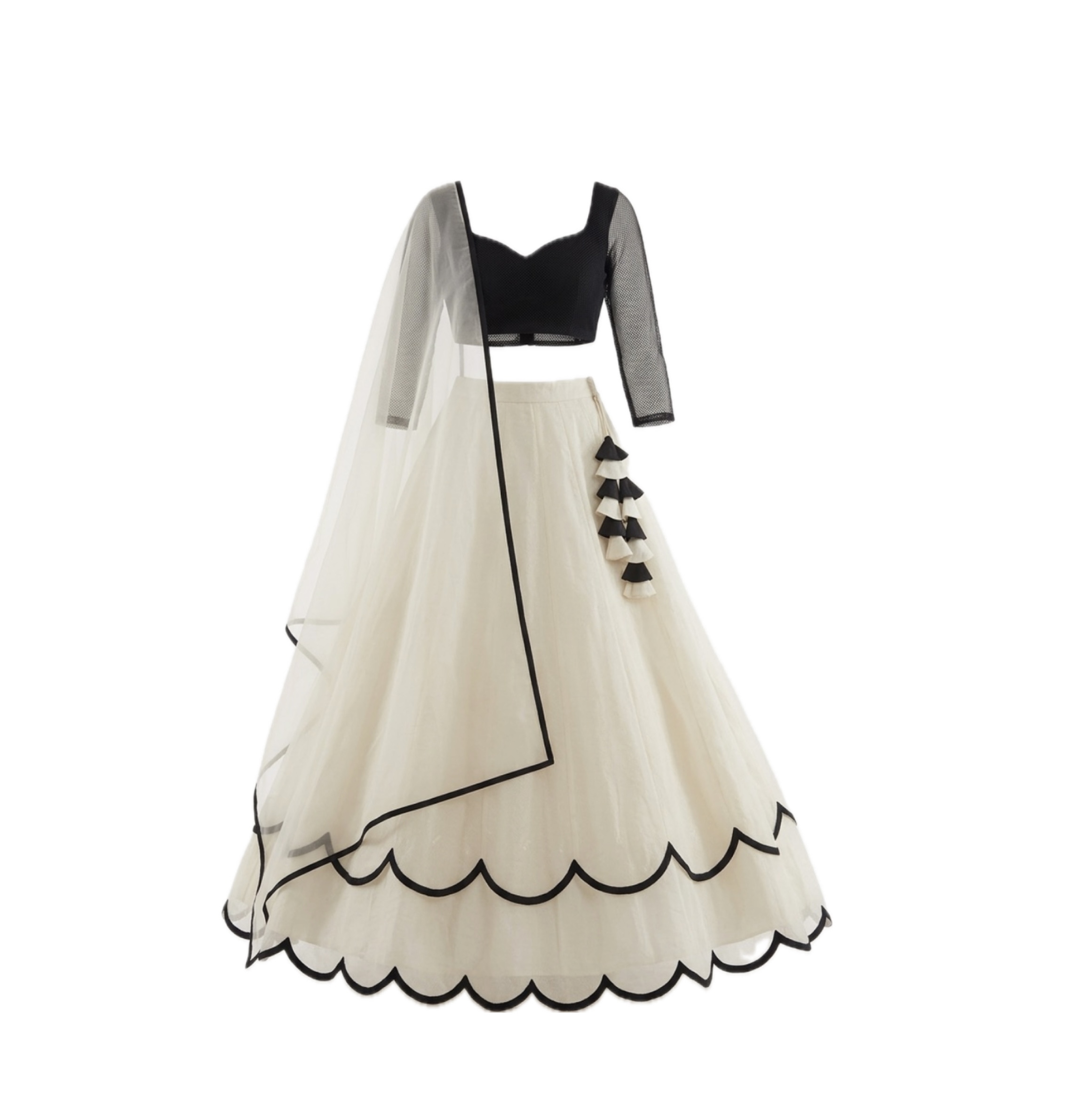 Elegance Lehenga Set, das klassische Eleganz und moderne Raffinesse vereint
