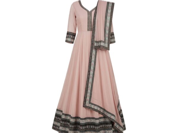 Rosé Embroidery Anarkali